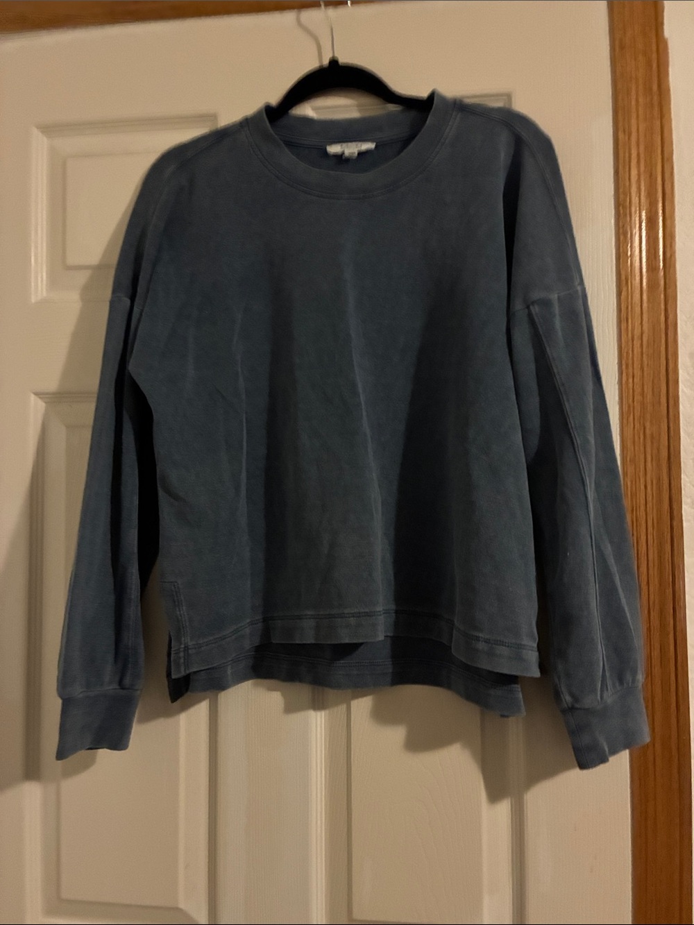 Splendid Washed indigo Blue Crewneck Sweatshirt
